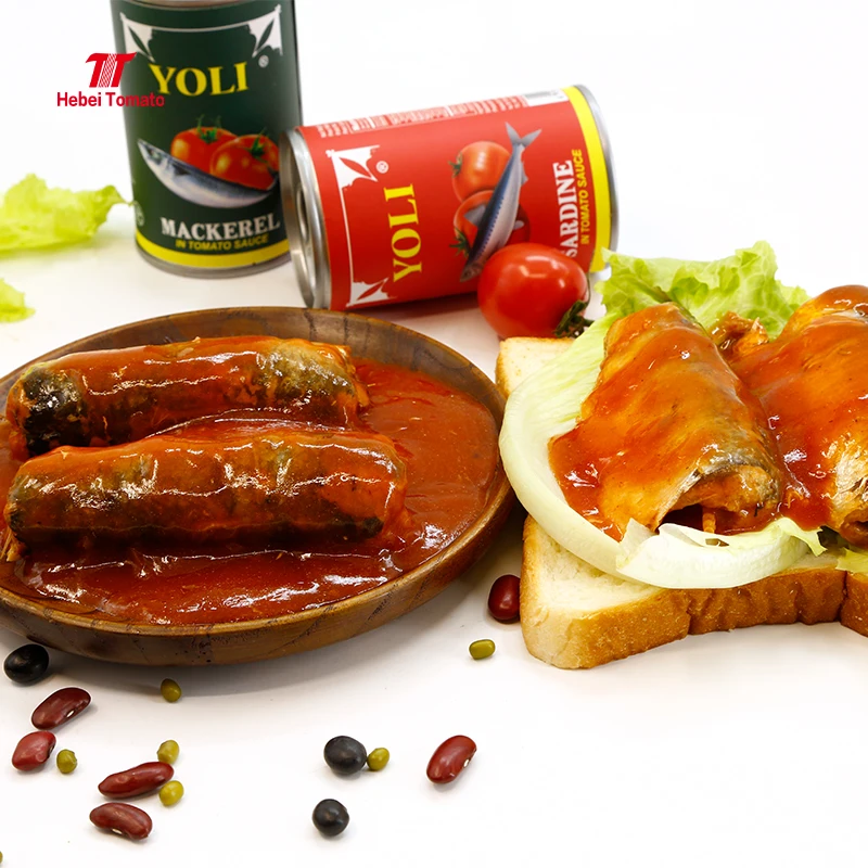 Canned Mackerel in Tomato Sauce 155g Ghana Canned Seafood