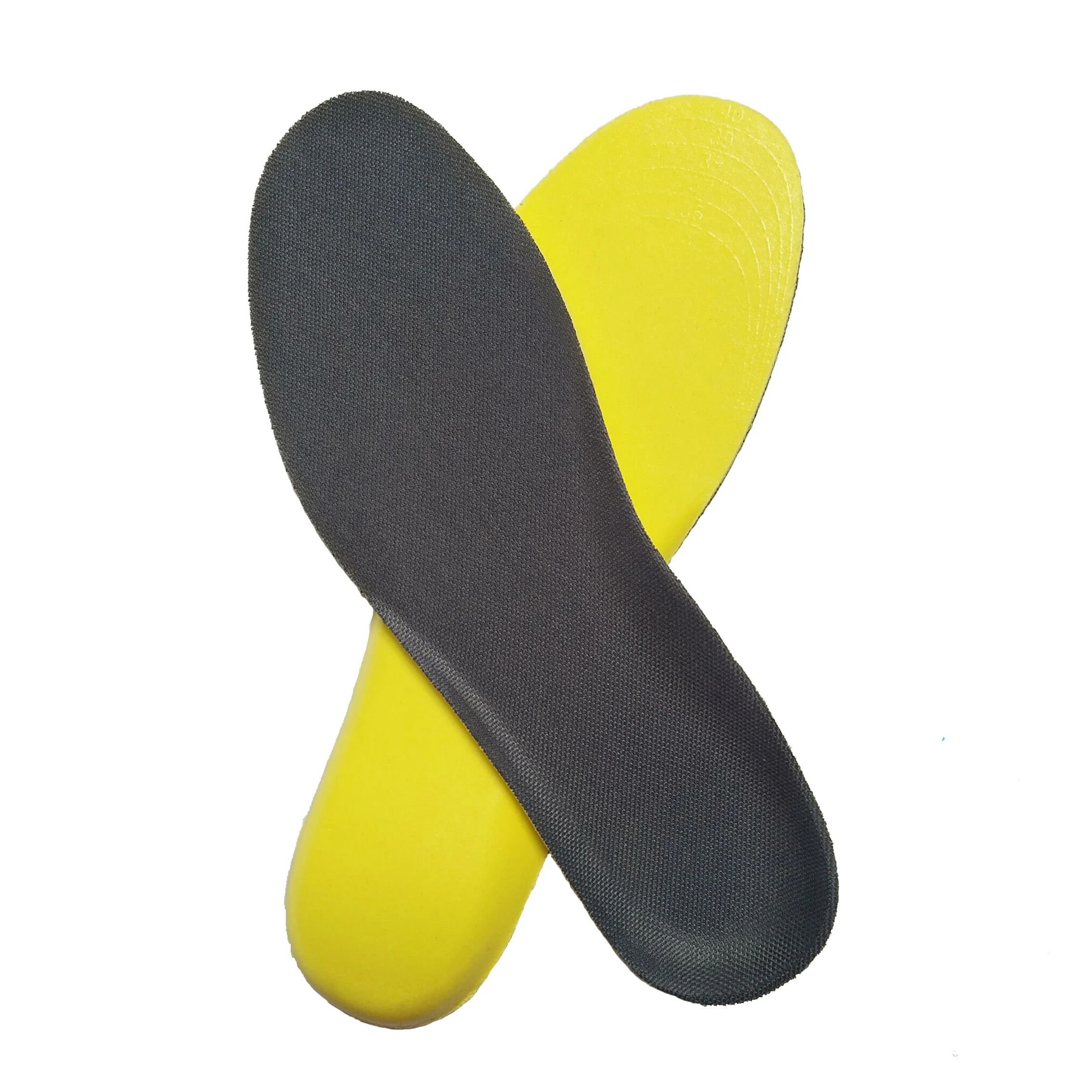 mesh fabric surface colorful polyurethane sport insole  breathable PU foam insole with cut line