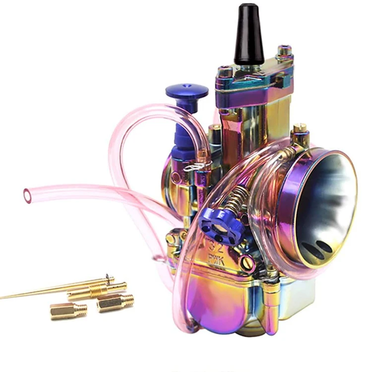 Carburetor Motorcycle Colorful Rainbow 2T 4T Universal Refitting Parts Racing for 50 100 150 200 250cc DirtBike,21-34mm
