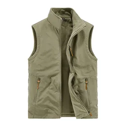 Cheap Waistcoat Men Formal Suit Cotton Vest Wholesale utility Custom OEM Sea Spring Shell Style Fabric Packing Pattern OUTER