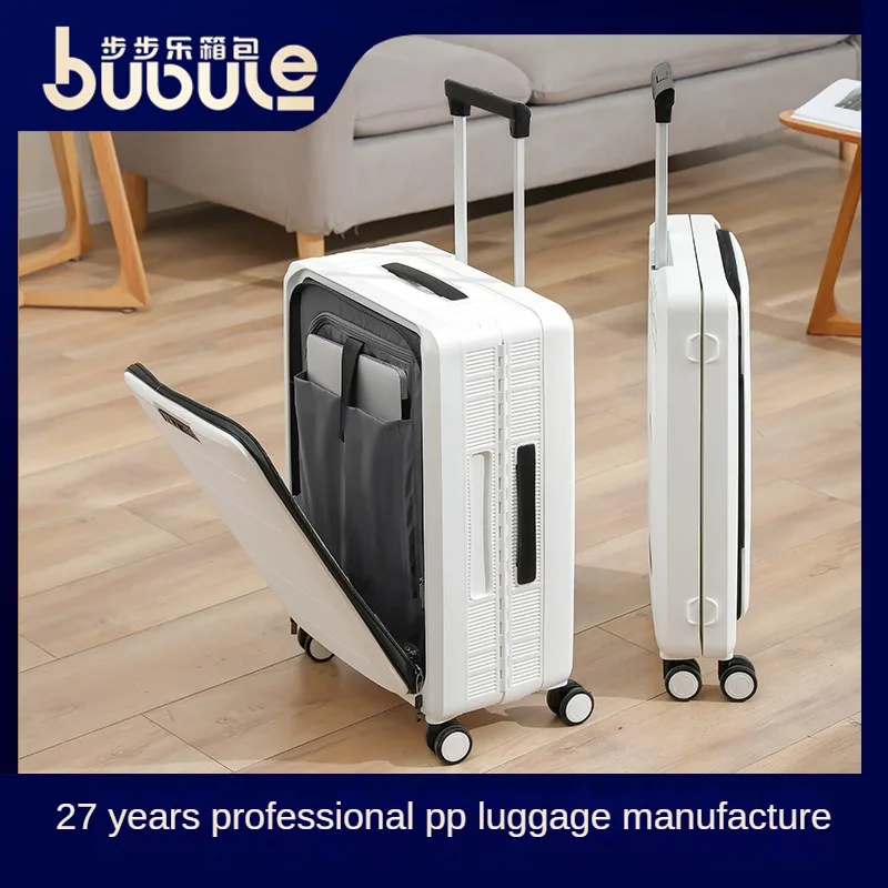 20-inch folding luggage case with front open lid universal wheel trolley multifunctional wholesale boarding