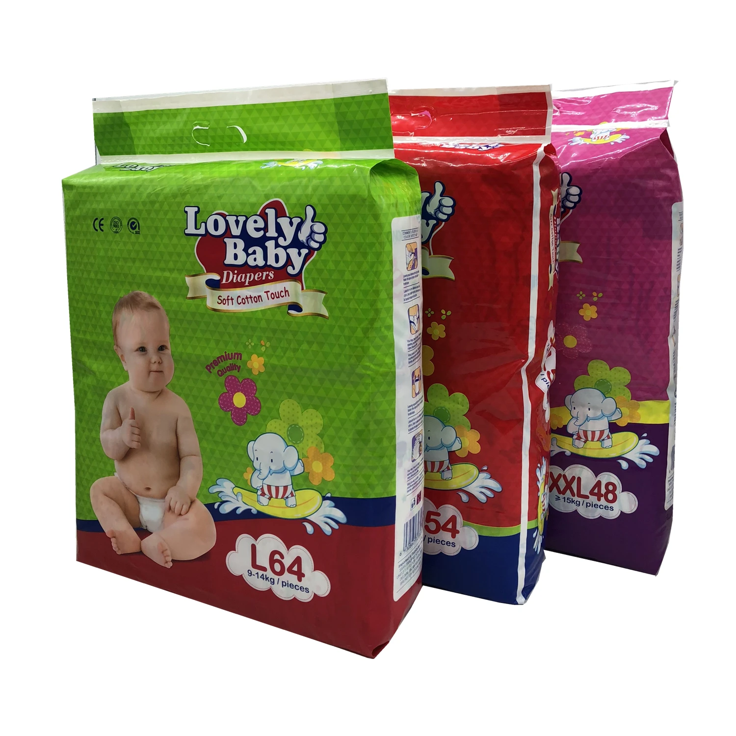 New design high quality baby diapers pull up diaper Baby nappy Rejected second grade b baby diaper supplier nappies