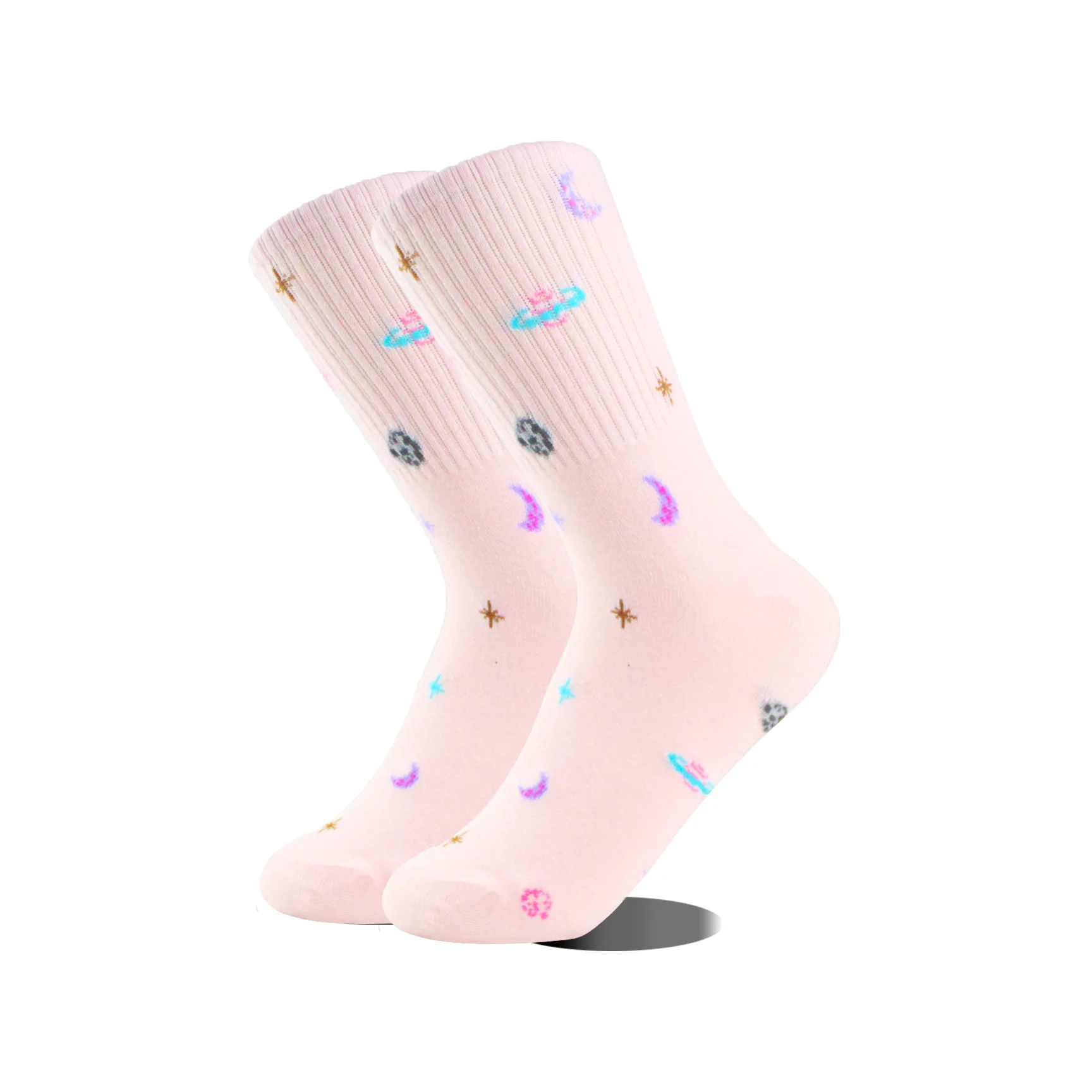 Fashion Planet Socks Mid Cotton Cosmic Stars Customised Jacquard Socks