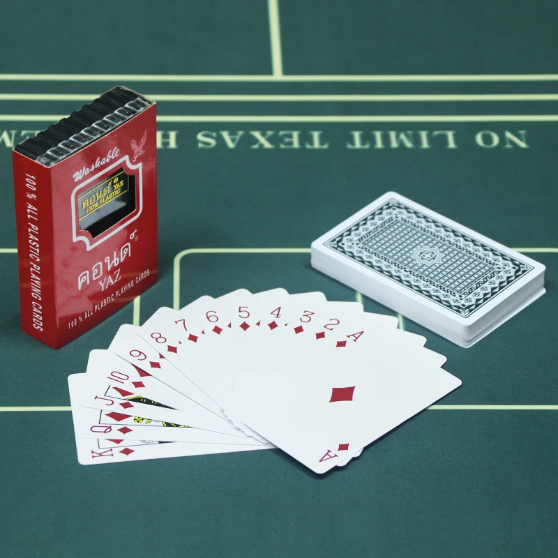 Игральные карты YAZ Red Magician Thailand покерные для казино покер новые ПВХ водонепроницаемые пластиковые игральные оптовая продажа покерная колода