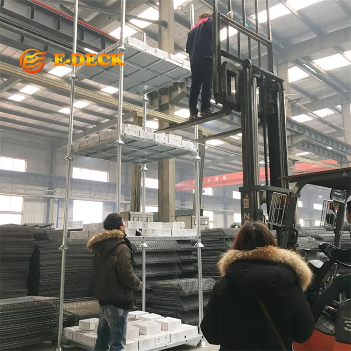 Chinese supplier warehouse collapsible transport system storage steel pallet for cold storage