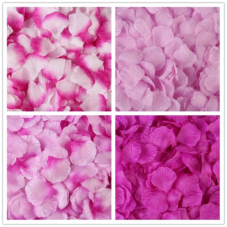 X-1201 Factory Direct Sale Wedding Decoration Artificial Silk Rose Flowers Petals