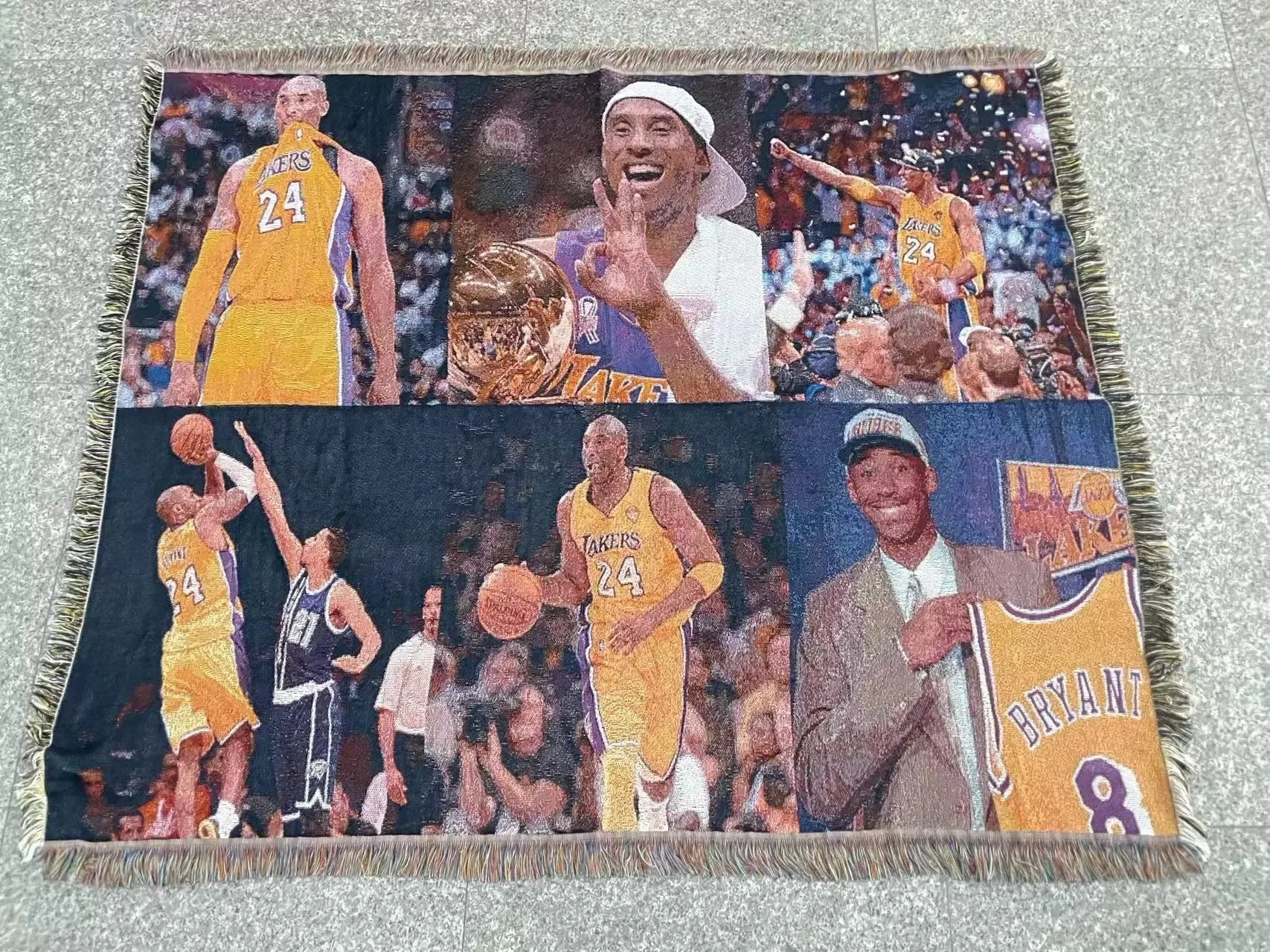 Chinese factory wholesale custom woven blanket jacquard tapestry throw blanket
