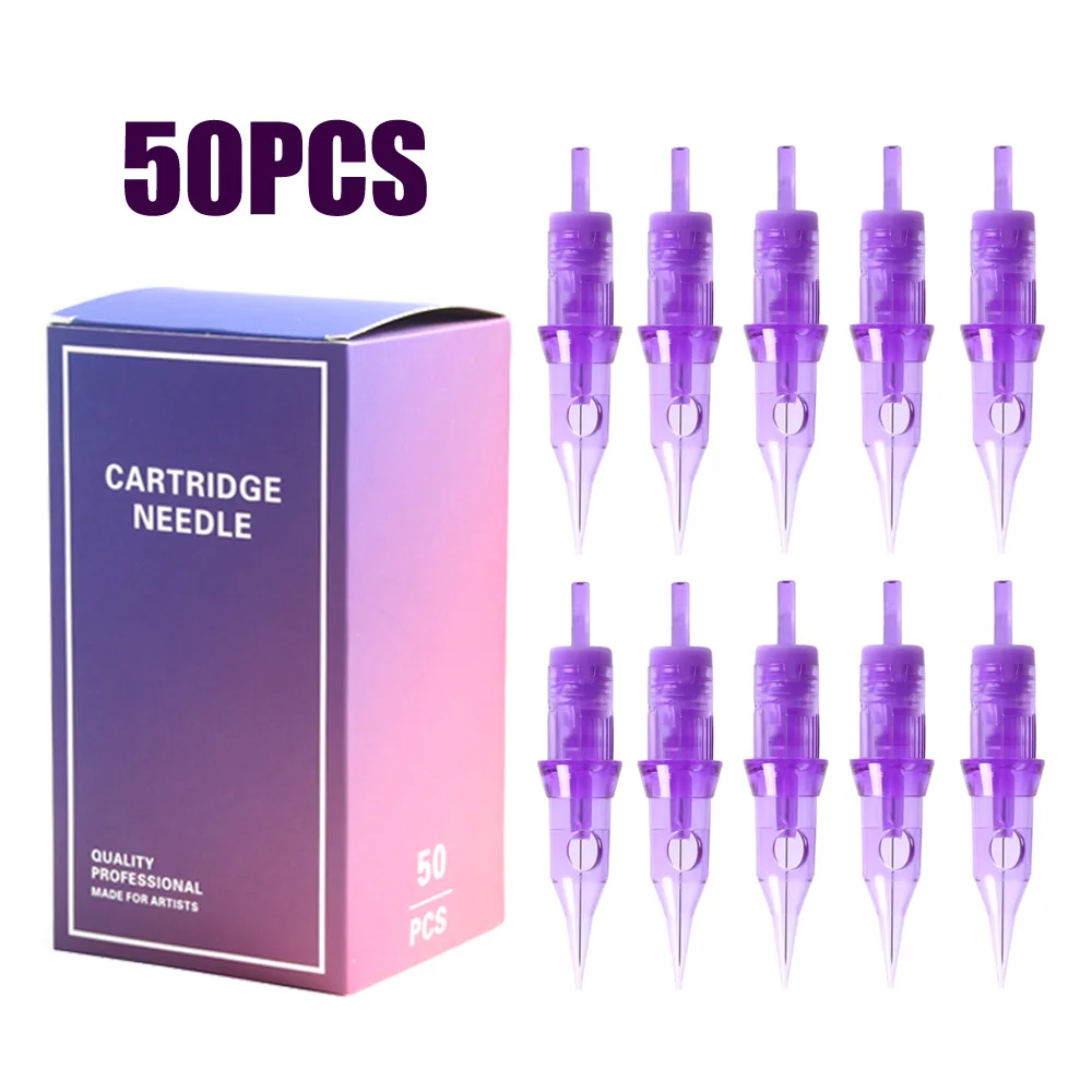 MONA 50PCS RL/RS/RM/M1 Tattoo Needle Cartridges #10 0.3MM Standard Size Disposable Tattoo Machine Needles