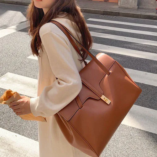 Wholesale Fashion Genuine Leather Key Case Cartera Handbag With Custom Logo Tote Bag Hand Bags