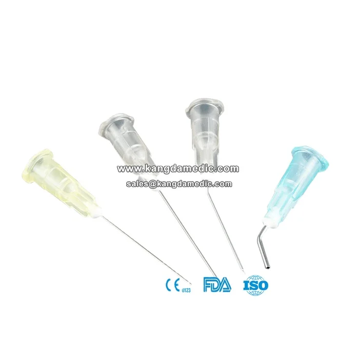 
Pre-bent dental irrigation needle blunt end bend 