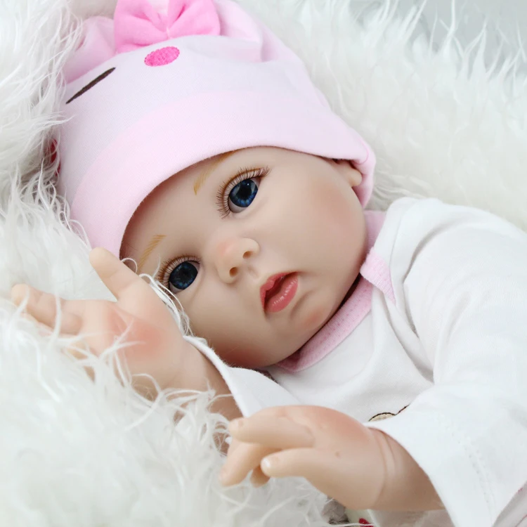 Wholesale christmas toys life like rubber newborn reborn baby doll for kids