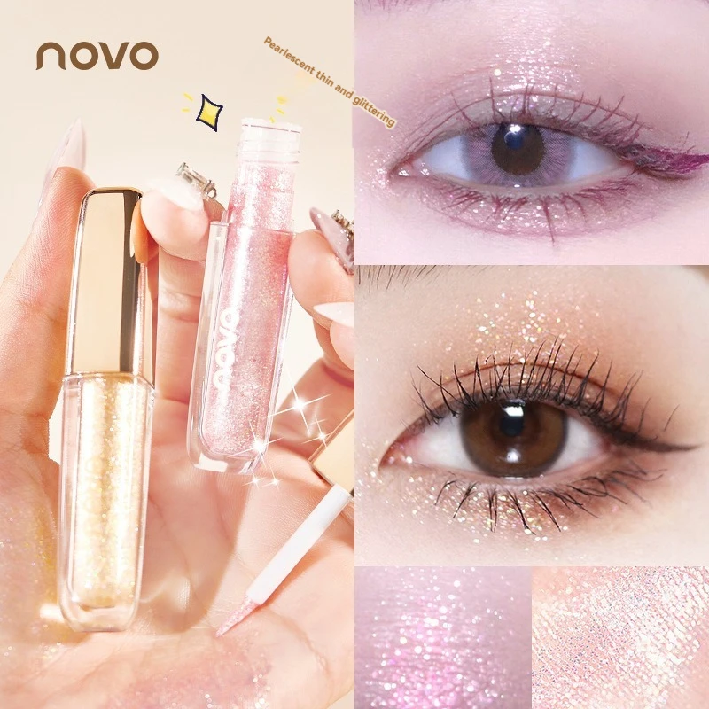 Customized Liquid Eye Shadow Tinting To Create Your Own Brand Waterproof Glittering Glittering Eye Shadow Liquid
