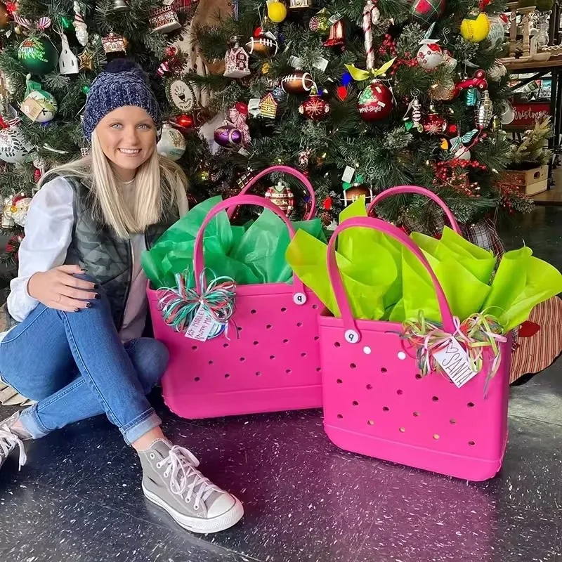 Горячая распродажа Оптовая Продажа XL Размер Силиконовая пляжная сумка простая Южная рука Eva