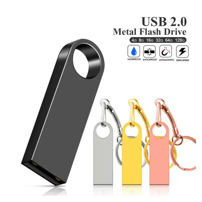 Популярный красивый металлический USB флэш-накопитель 32 г 64 128 с индивидуальным логотипом плоский 3 0 Высокоскоростной