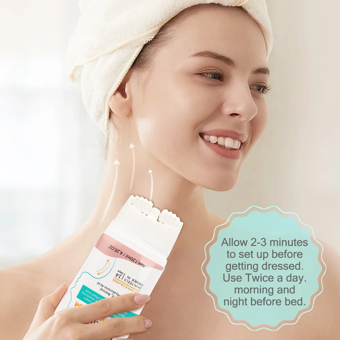 OEM Private Label Natural Organic Neck Whitening Cream Anti Aging Lifting Firming Skin Care Massage Neck Cream