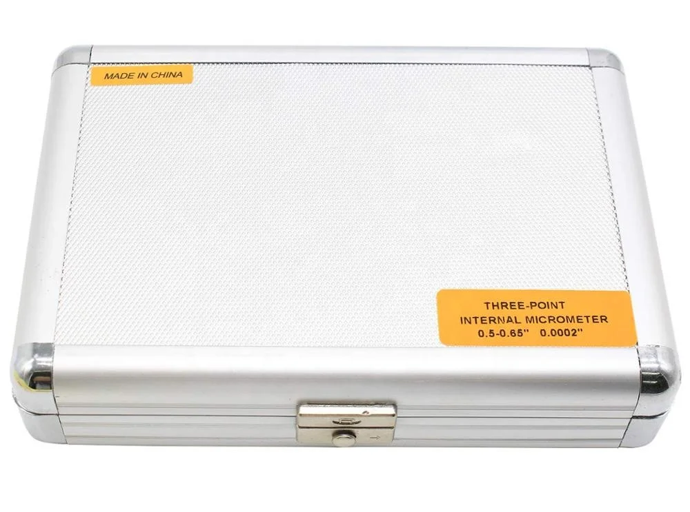 Профессиональный Точный трехточечный внутренний микрометр, диапазон измерения внутри 6-8 мм 0,275-4 дюйма