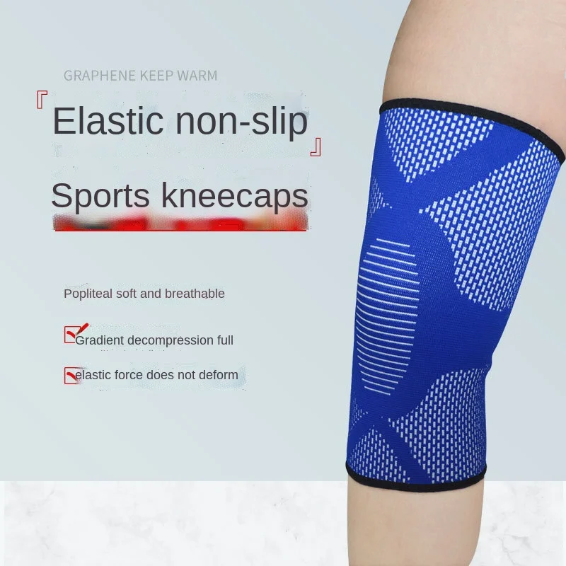 3D вязаный эластичный нейлоновый коленный протектор от боли спортивный компрессионный коленный бандаж