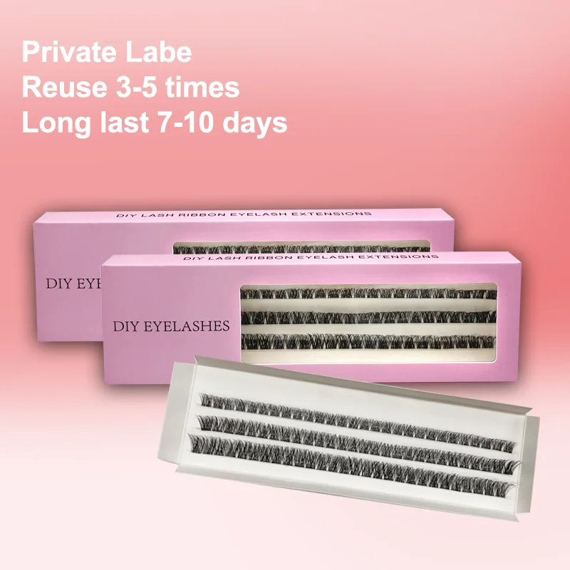 DIY lashes segmented eyelashes with mirror diy lash extensions diy eyelash extensions kit