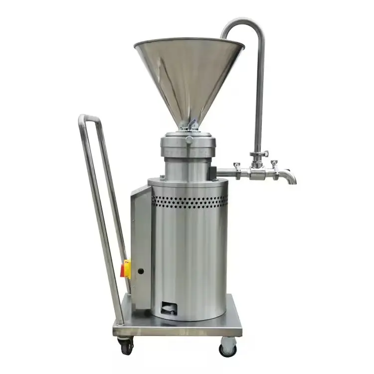Vertical Colloid Mill Machine for Food - Chili Sauce  Almond Milk  Peanut Butter