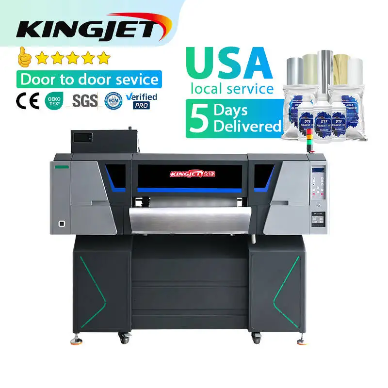 Kingjet Wide Format I3200 Dtf Powder Shaker Drying Machine Impresora Dtf Printer