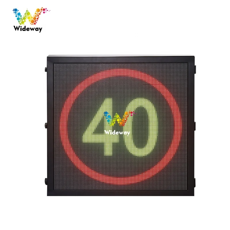 P8 P10 truck mounted LED outdoor display hanging fixed variable message sign vms LED traffic speed limit display