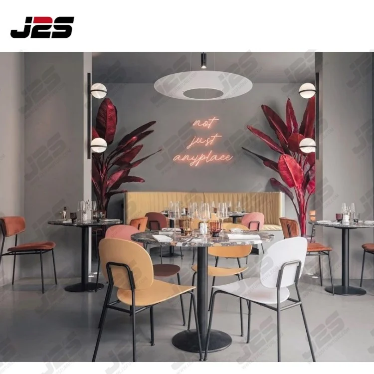 Custom European Modern used furniture cafe wood restaurant sets for sale