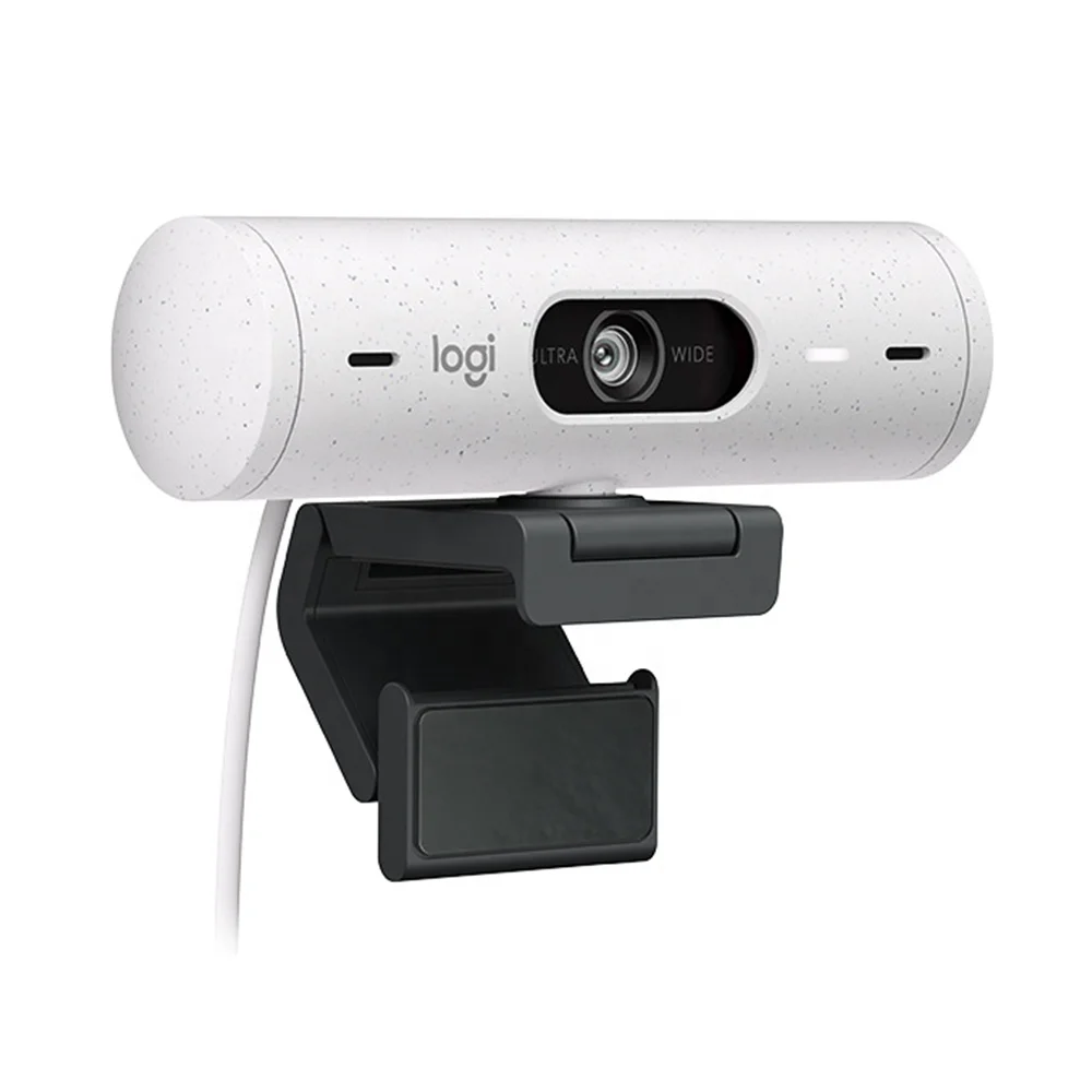 Logitech 1080P HD Live Camera Brio 500 White PC Personal Camera Wide-angle Webcam with Microphone