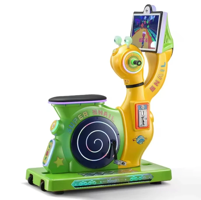 Snail rider kids bike riding machine 19 inch HD LCD screen amusement machine kiddie ride coin operated arcade game machine