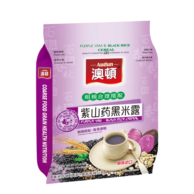 
Wholesale nutritious cereal healthy breakfast purple yam breakfast cereal brewed into drink products for adults 
