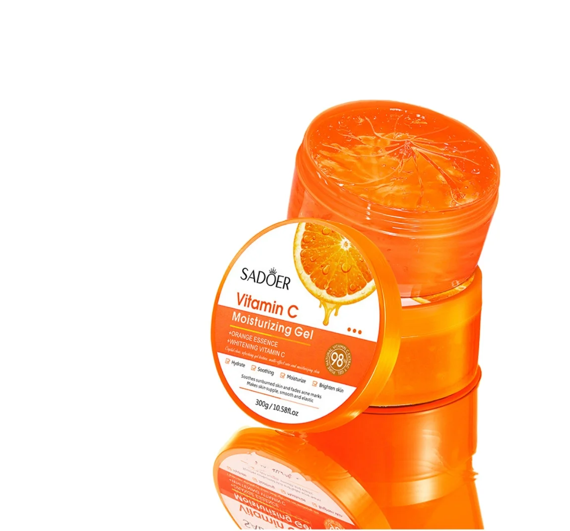 Vitamin C Moisturizing Aloe Vera Gel Moisturizes And Penetrates Beautiful Pores Softens Skin Moisturizing Orange Skin Gel