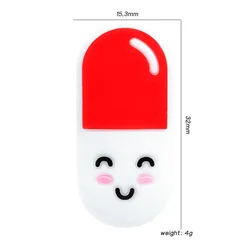 Hot Food Grade Silicone DIY Pacifier Chain Bead Newborns Teething Toys Jewelry Accessories Pill Silicone Beads Focal