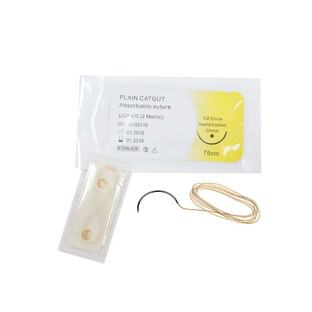 Natural Plain Catgut Surgical Suture With Needle Factory