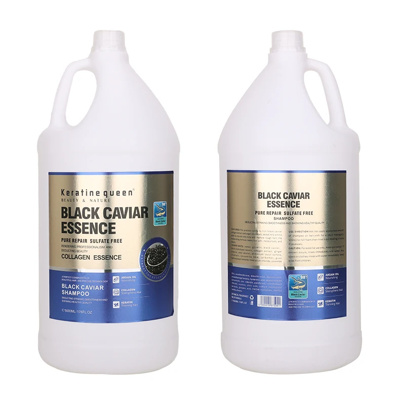 Hot Selling Organic Black Caviar Shampoo Keratin Repairing Moisturizing Damaged Hair Care Anti Hair Loss Hair Shampoo