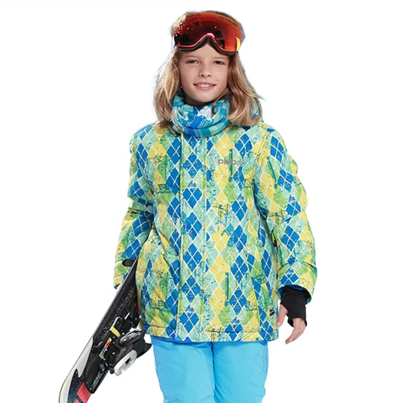 
High Quality Waterproof Thermal Boys Winter Insulated Outdoor Warm Snowboard Ski Jacket for Kids 
