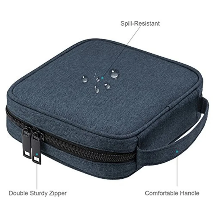 Customize Logo Size Design CD Case Holder Portable 32 CD/DVD Disc Storage Wallet Organizer Bag for Car