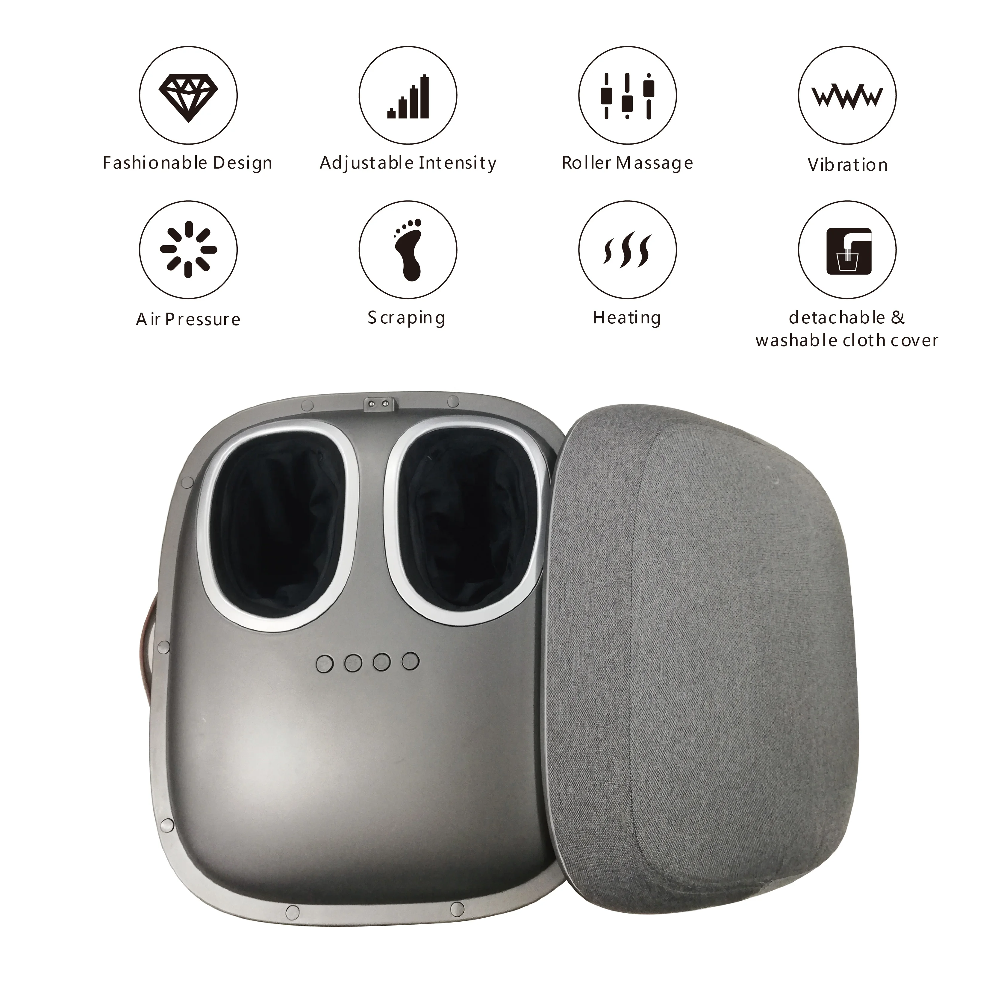 Novel Heating Vibration Chair Foot Massager 2020 Hot Professional Air Pressure Foot Massager Chair for Home Use