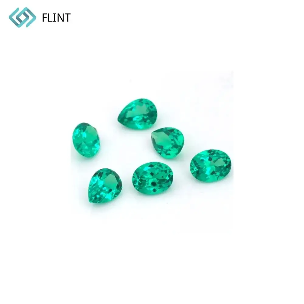 FLINT Fine Quality Natural Emerald Gemstone Small Size Stone for Jewelry Making