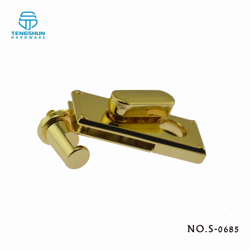 Новый стиль металлический поворотный замок для сумок Высококачественный из цинкового сплава оптовая продажа