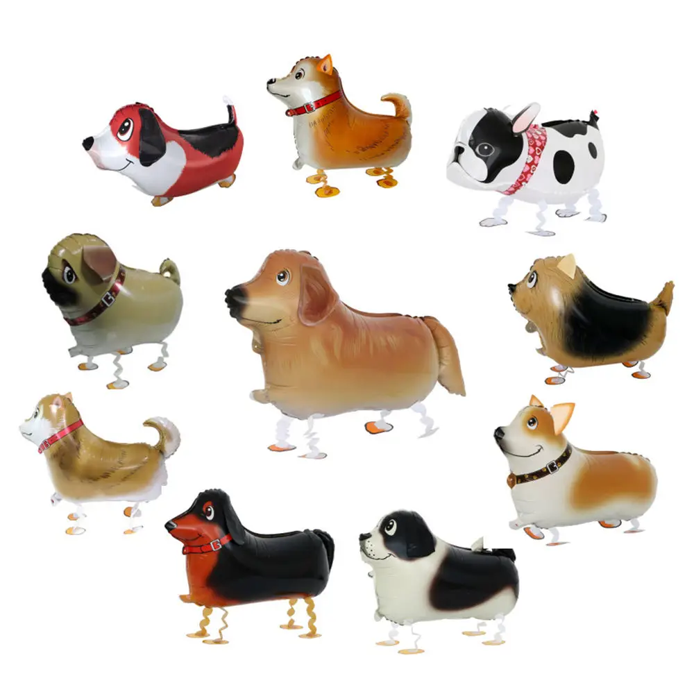 Festival Favors Event Prop Encanto Supplies Balo Helium Ballons Party Decoration Deko Anime Dog Animal Walking Balloons