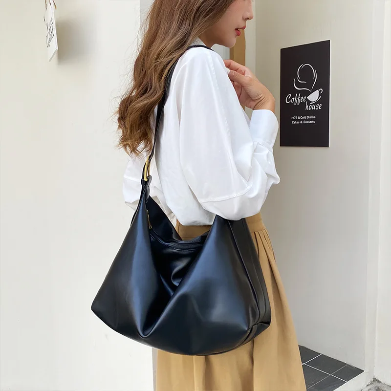 New fashion guangzhou 2024 handbags vegan leather small ladies shoulder bag women hobo bag