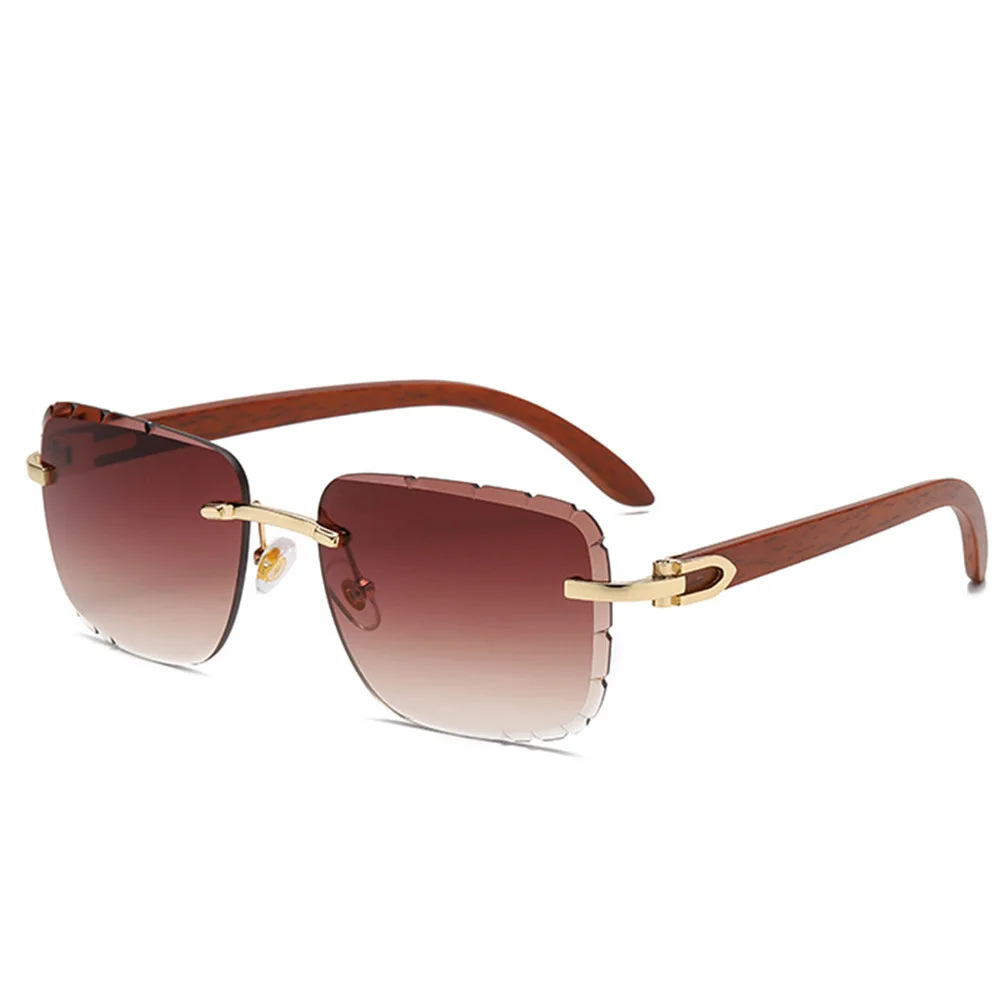 2022 New Fashion Square Sunglasses Men Ultra-clear Sun Glasses Women Trendy Diamond Cut Cross Designer Eyewear