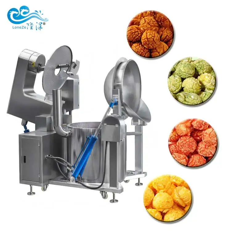 
Large Capacity Industrial Automatic Caramel Popcorn Machine Manufacture 