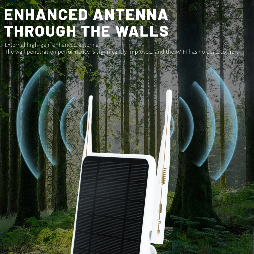 Открытый IP66 водонепроницаемый Солнечный Wi-Fi маршрутизатор с солнечной энергией 4 г 12000 мАч трехдневный режим ожидания беспроводной