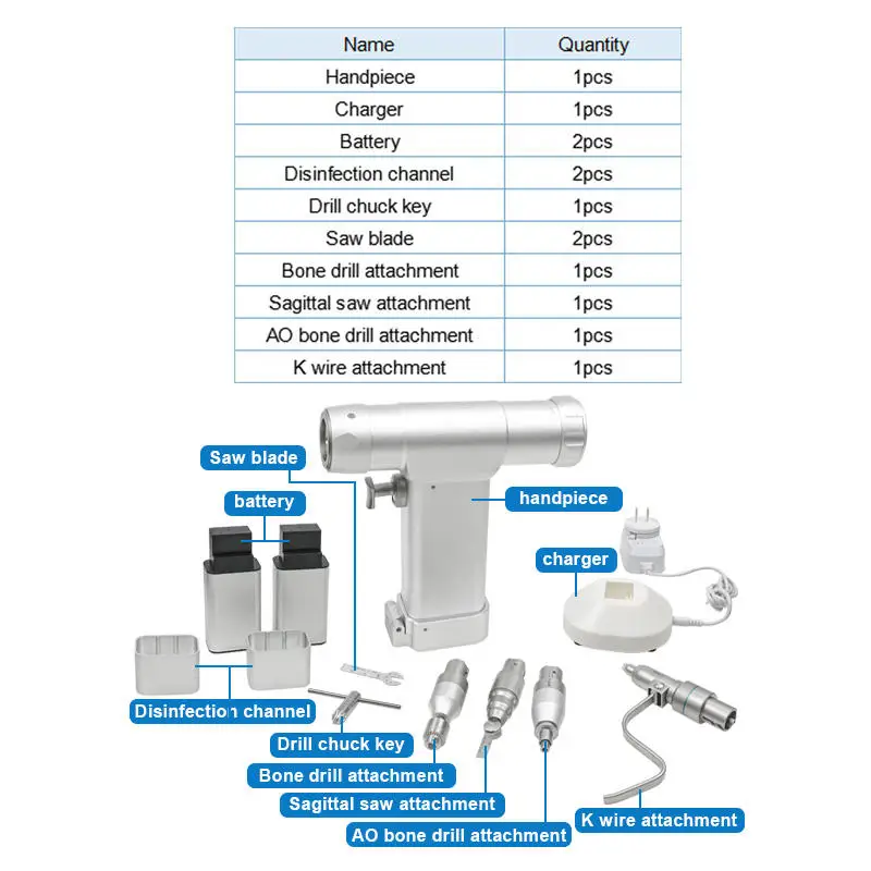 Vet orthopedic drill instrument set Small Bone Saw K Wire Cannulated Mini Multi-fuctional Drill orthopedic drill and saw