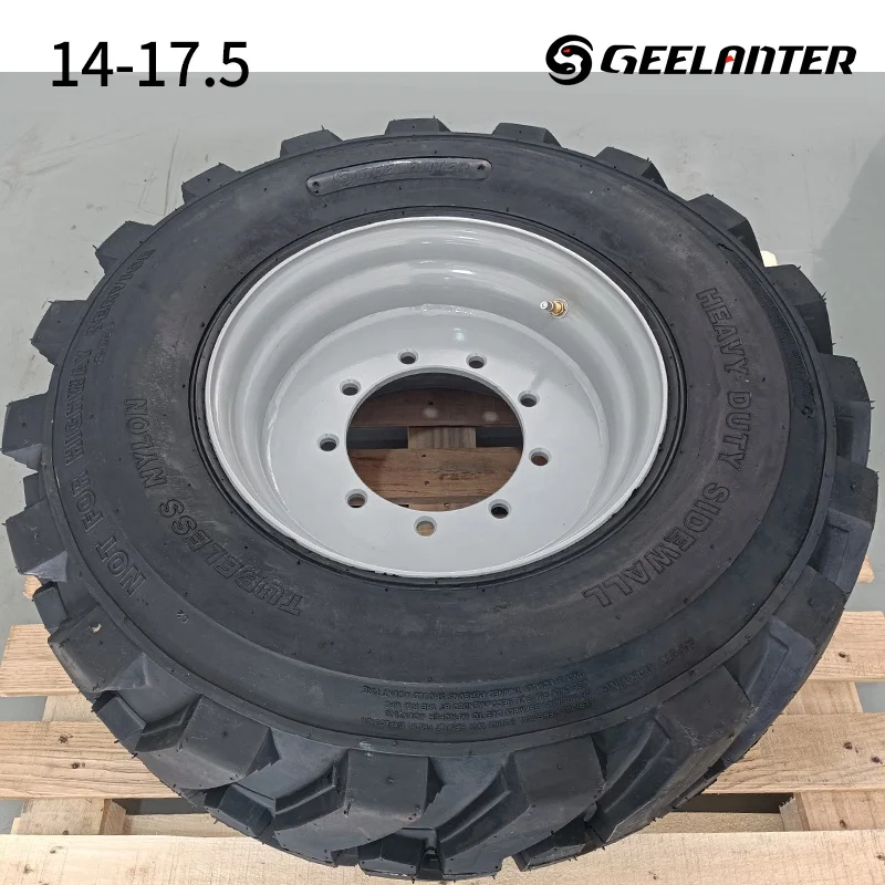 Loader Rim Rubber - Solid for 12-16.5 Tires 10-16.5 14-17.5 Black TIRE 4 Pcs Top-quality Tyres
