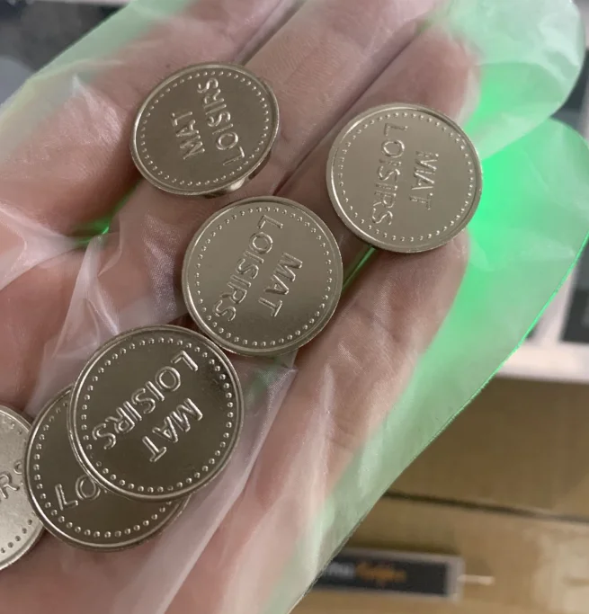 Индивидуальные круглые медные монеты из сплава цинка Пустые Золотые металлические жетоны