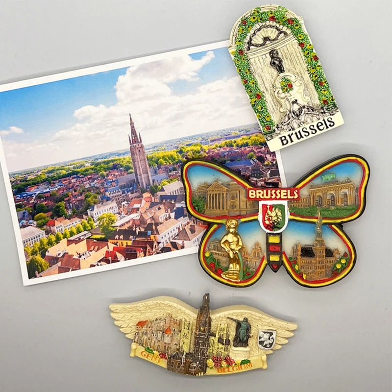 Europe country fridge magnets tourist souvenir Waterloo Bruxelles Brussels Belgium souvenirs fridge magnets tourism souvenirs