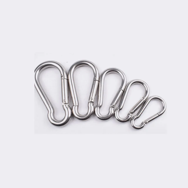 Hot sale 304 stainless steel safety snap gourd spring safety hook for outdoor sports