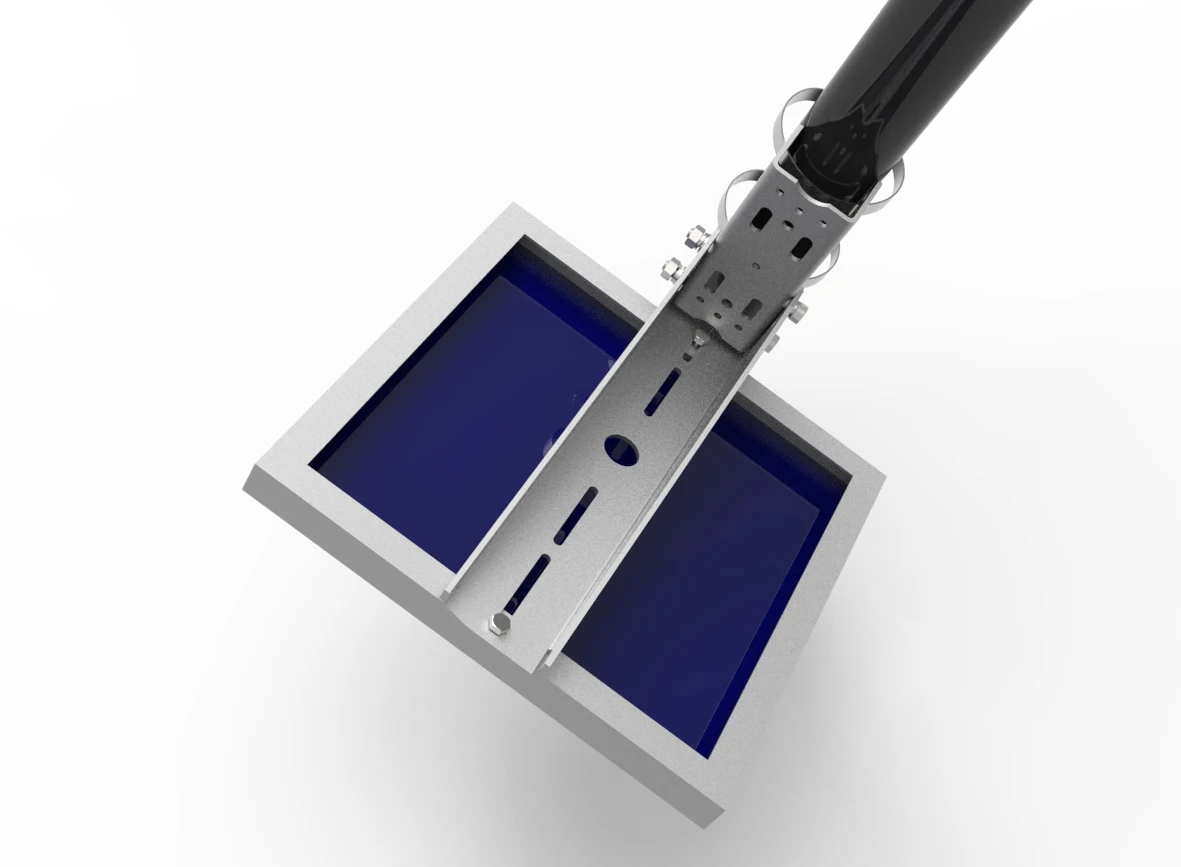 Adjustable Solar Pole Mount Side POLE MOUNT BRACKET FOR 1 SIDE MOUNT SOLAR PANEL