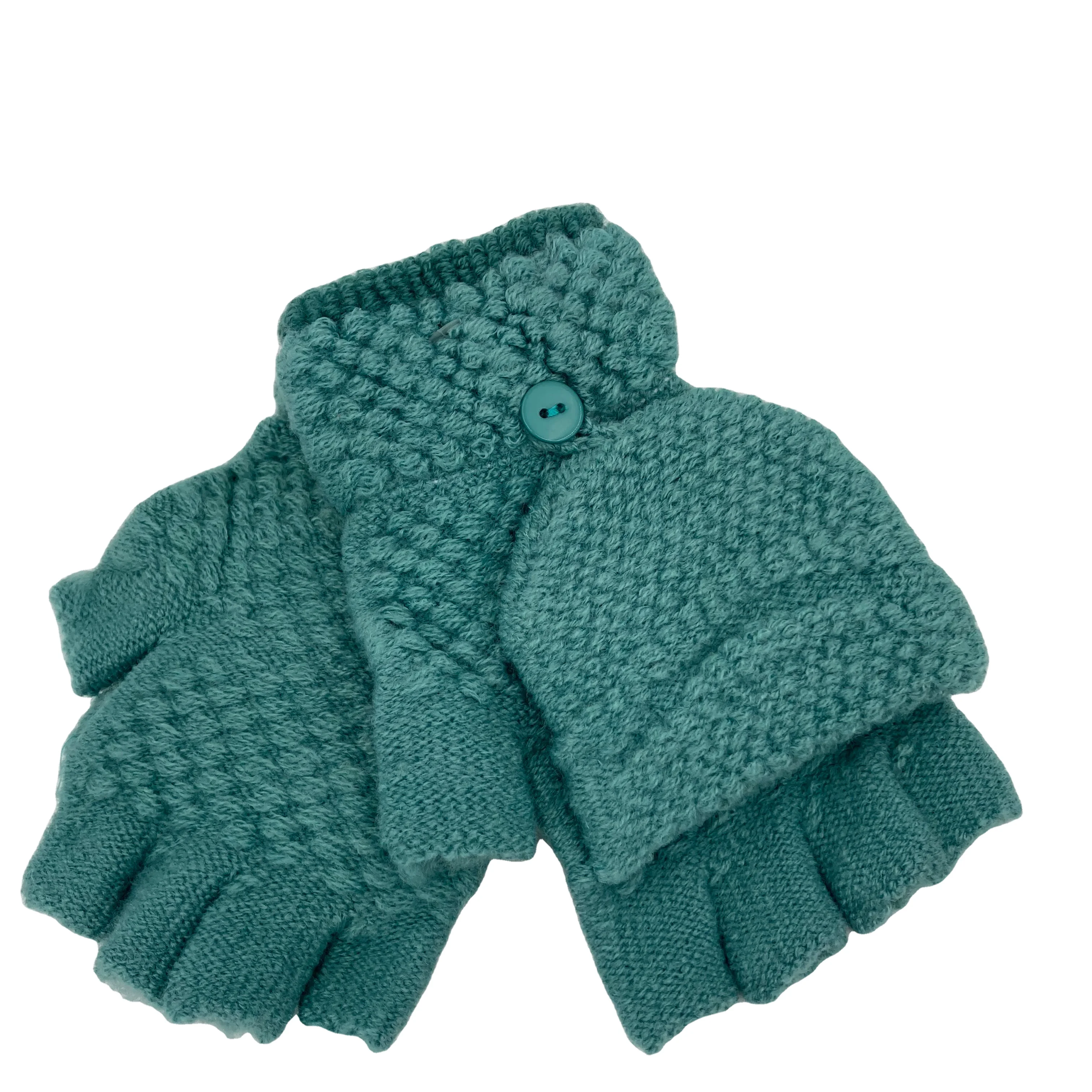 Kids Children Winter Knit Striped Gloves Student Fingerless Winter Gloves for Sale